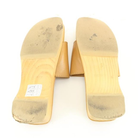 Hermès Women's Size 35 Evelyne Leather Clog Sandal Slides 51h628s - Picture 8 of 12